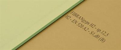 Lastra Fibrangyps H2 BA13 12,5x1200x2000 mm